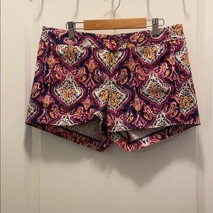 Multicolor Print JCrew Shorts